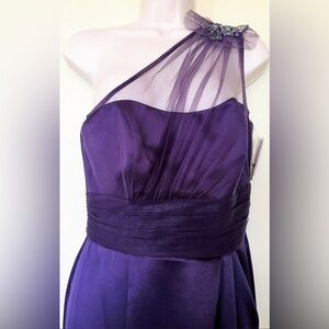 David’s Bridal Elegant Plum Bridesmaid Dress